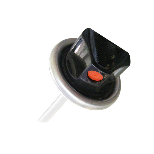 Válvula de spray de pintura / aerossol pulverizador de pintura vavle com enrugamento Splatter capa
